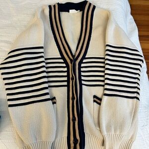 Striped Knit Cardigan